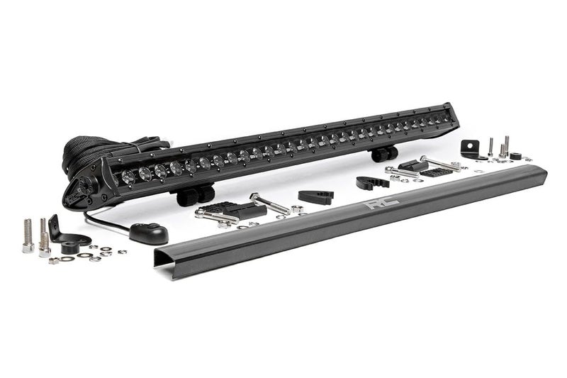 Rough Country 30" Black Series LED Light Bar - 150W Single Row, 12,000 Lumens Spot Beam, CREE LEDs, Waterproof Off-Road Light - Image 2